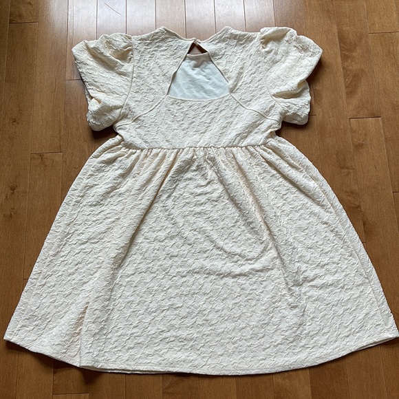 NWT River Island Cream Smock Dress in 14 - Picture 5 of 6